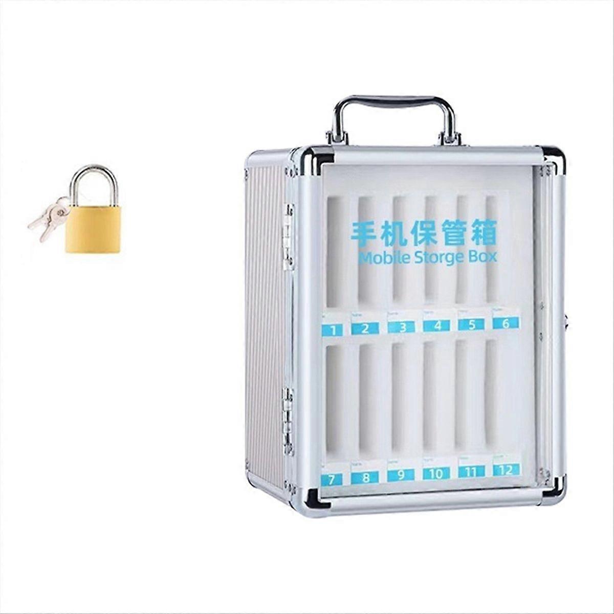 Mobile Phone Storage Cabinet,Wall-Mounted Mobile Phone Prison,12-Bit
