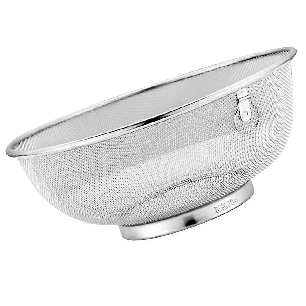 Silver Stainless Steel Colander for Vegetable Washing 1 Piece