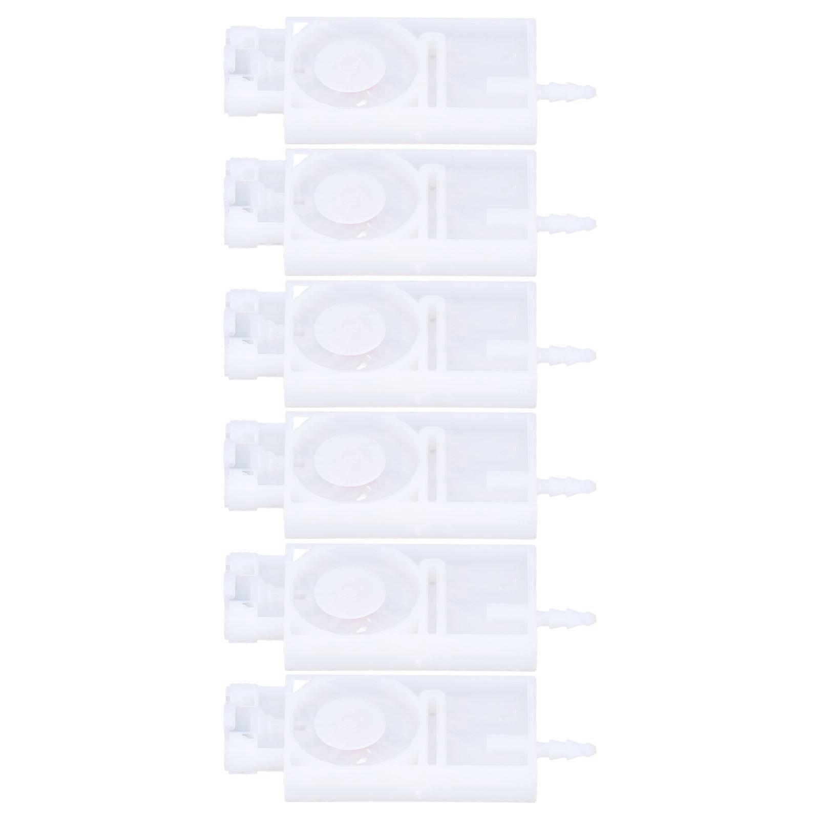 6Pcs Damper Rectangular Damper PP Replacement Head for Solvent Ink XP600 Inkjet
