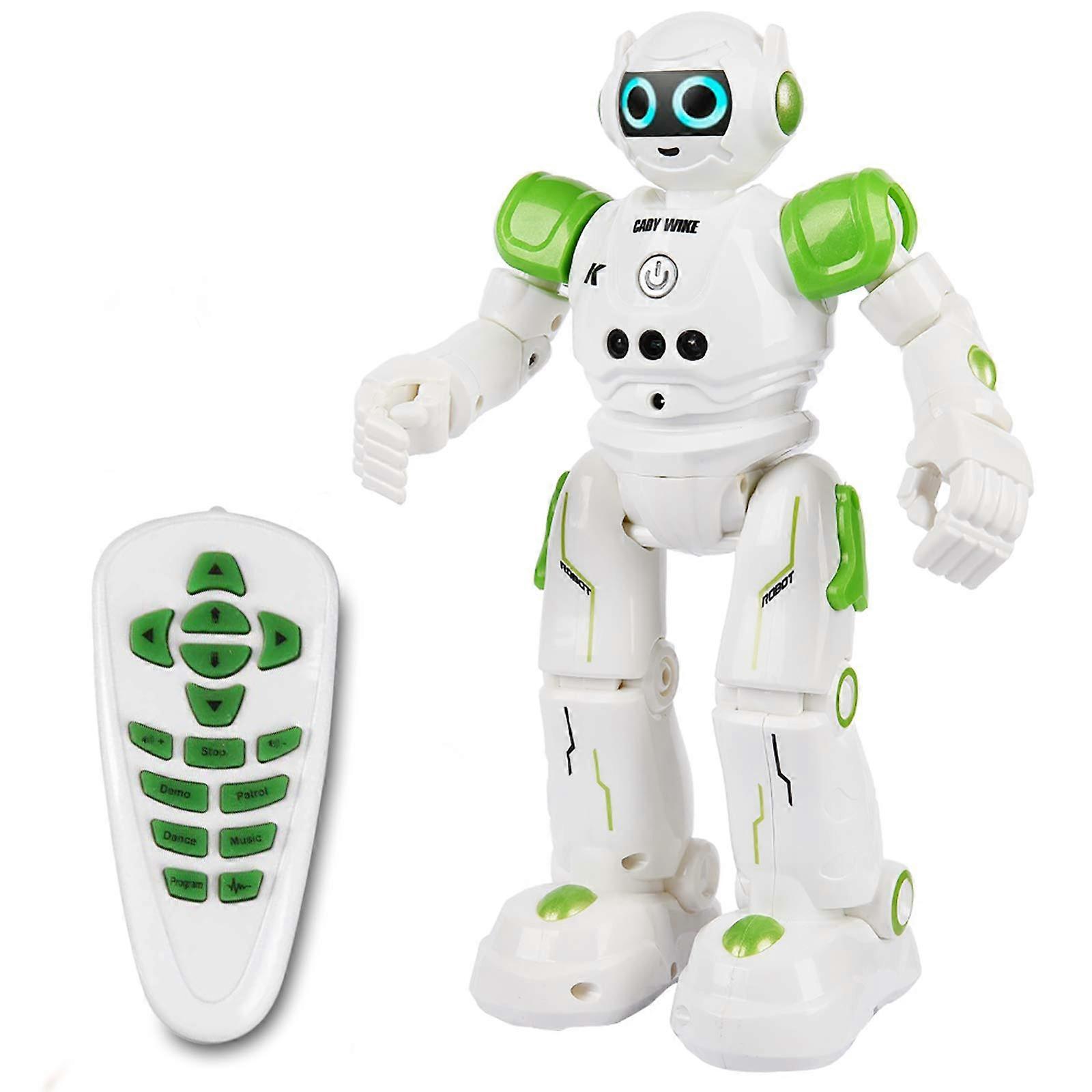 Remote Control Robot with Gesture Sensing, Programmable Kids Dancing Singing Toy, Rechargeable Light Green