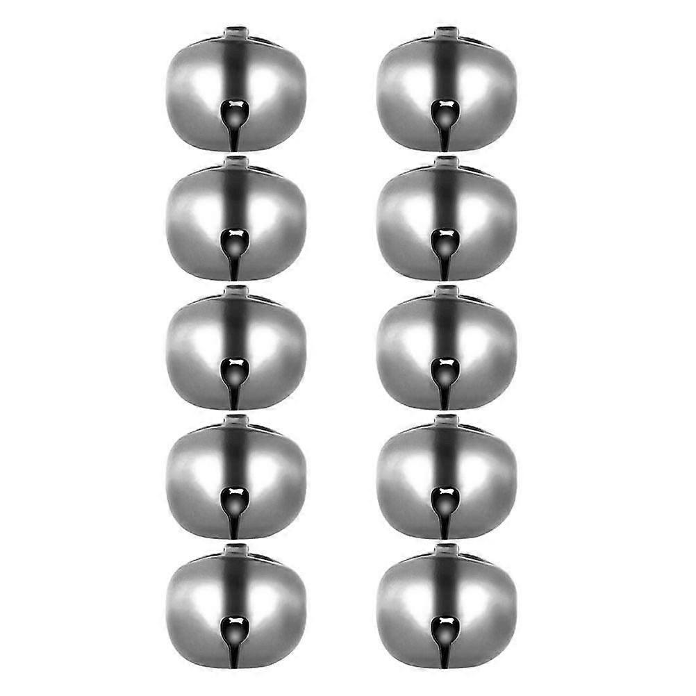 Silver Hanging Bell Xmas Bell Decorations for Decor 100Pcs Set