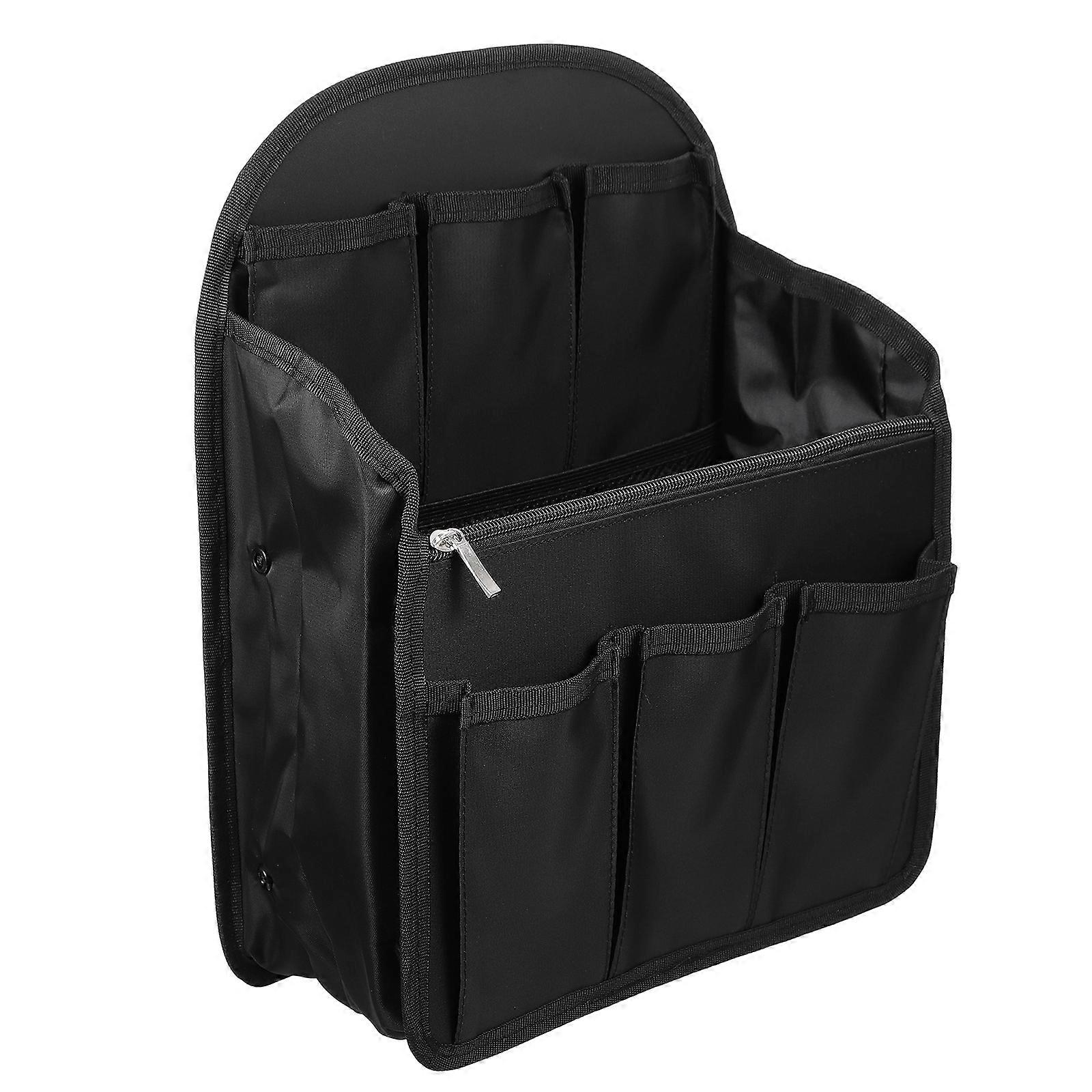 1pc Multi-slots Divided Backpack Interior Bag Backpack Organizer Insert (Black)