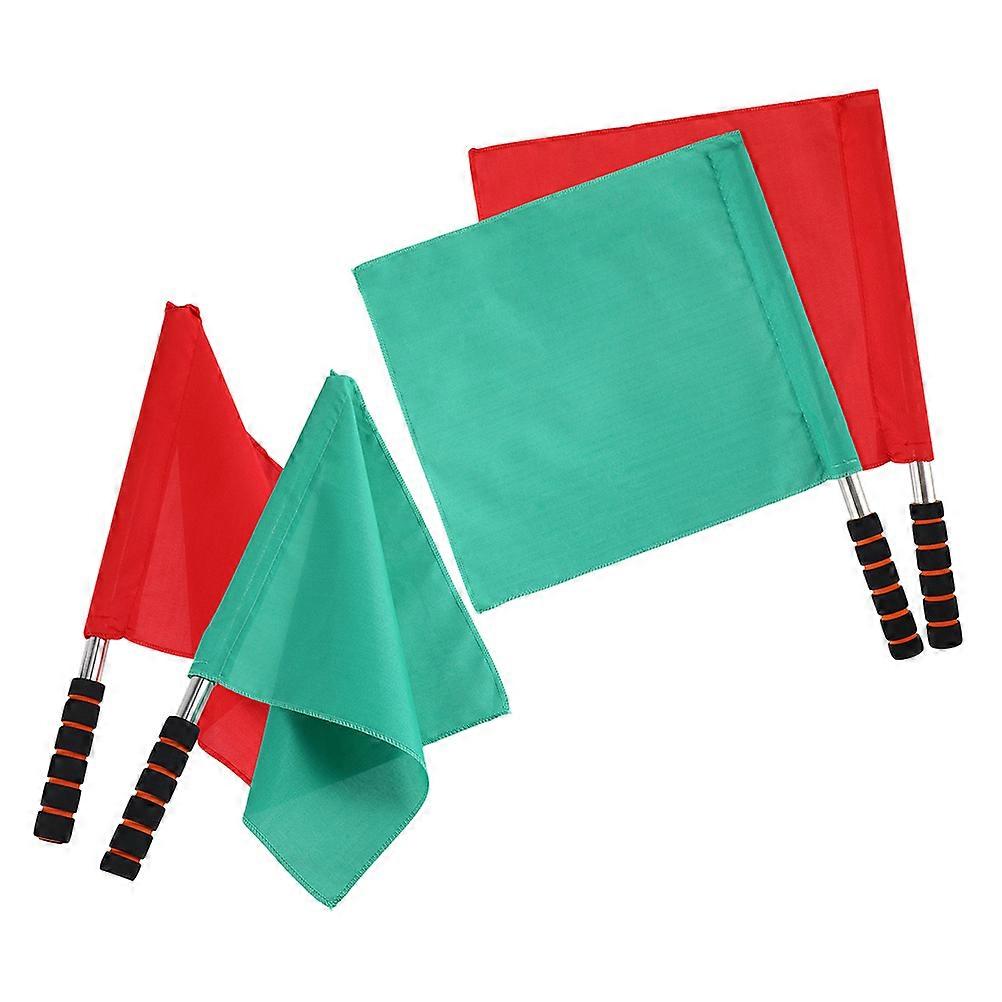 Multi-Function Signal Flags Set for Refereeing with 4Pcs Lightweight Handheld Flags