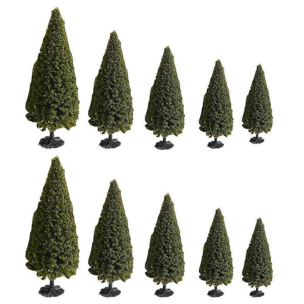 Sand Table Pine Trees Models for DIY Micro-Landscape Materials 10Pcs