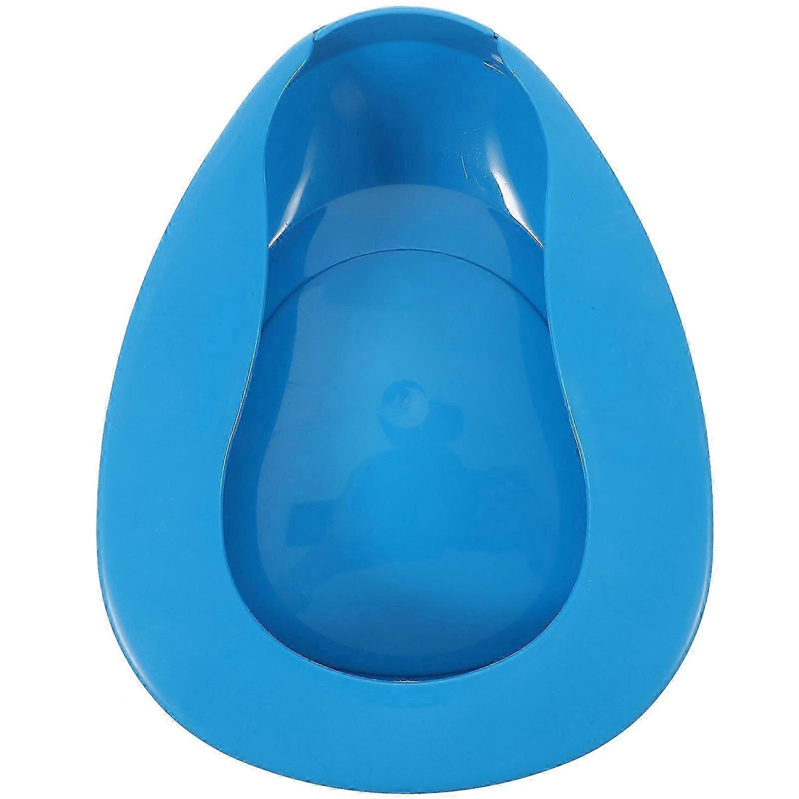 Inflatable Bed Pan for Elderly Men, Stackable Plastic Commode Bedpan for Patient Nursing Use