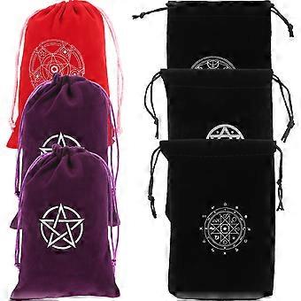 Aufbewahrungstaschen für Tarotkarten, Schmuck und kleine Gegenstände (6 Stück)