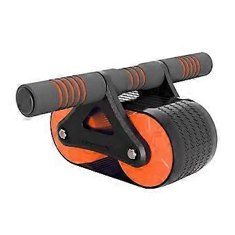 Abdominal Wheel with Automatic Rebound, Intelligent Brake, Widened Double Wheels, 200kg Load Bearing, Silent Home Gym Fitness Equipment