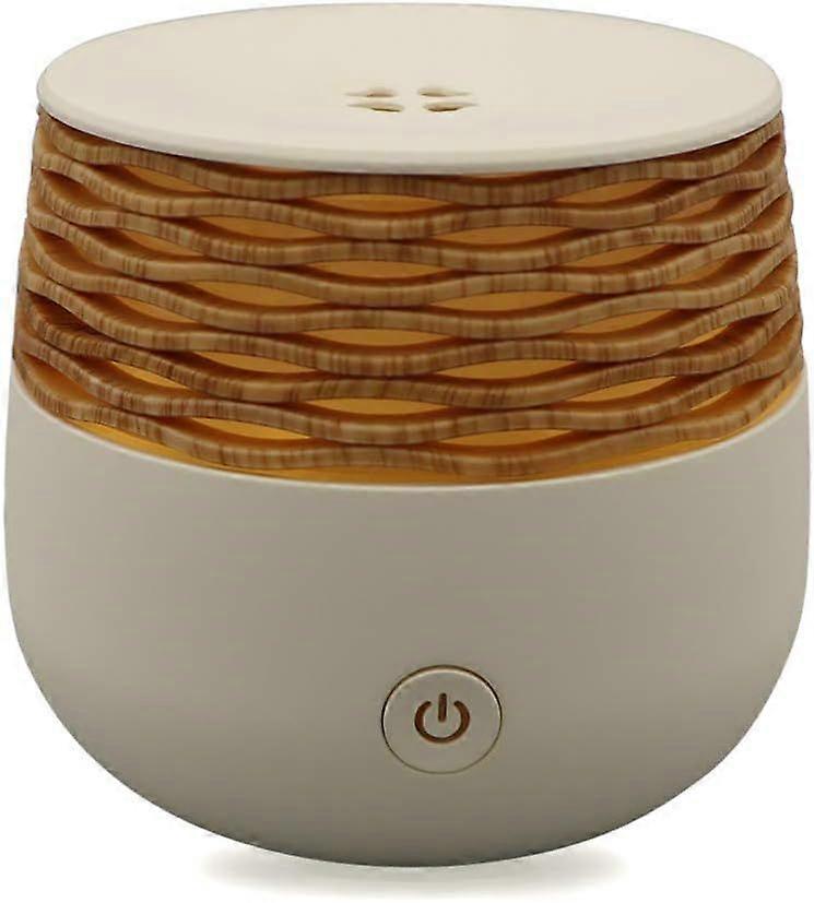 Small Essential Oil Diffusers Mini Diffuser for Essential Oils Wood Grain 30ml Portable Aromatherapy Diffuser Ultrasonic Mist