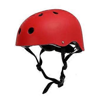 Adjustable Sport Headgear Kids Headgear Adult Headgear Adjustable Skateboard Headgear for Cycling Scooter Roller Skating Red L
