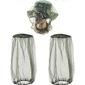 Mosquito Head Net, Bug Protection Mask with Elastic Neck - Soft Stretchy Fabric for Outdoor Hiking Fishing Camping Bee Keeping