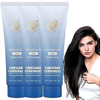 Protein Correction Hair Straightening Cream, Hair Straightener Cream, Silk & Gloss Protein Correction Hair Cream, adatto a tutti i tipi di capelli