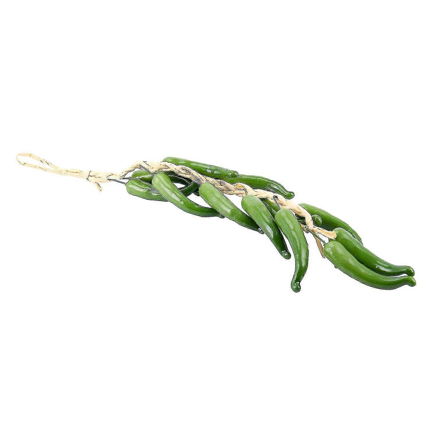 Best Artificial (tm) Chilli String Home Decor Vegetable Fruit (green)