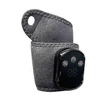 Elektrisk uppvärmd handledsmassageapparat med 3 lägen och 5 värmeinställningar USB-laddningsbar handterapilinda Bärbar lugnande handledsmassageapparat för hemmakontor