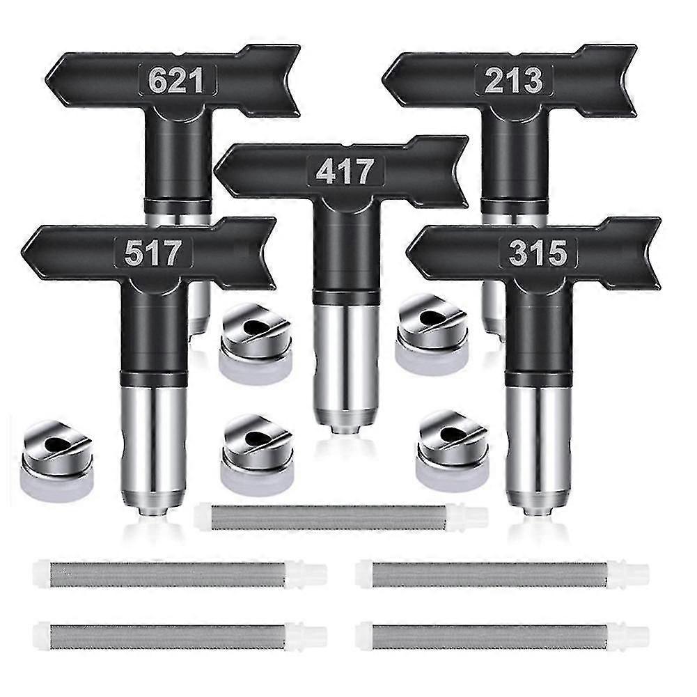5pcs Spray Tips Reversible Airless Paint Sprayer Nozzle Tips