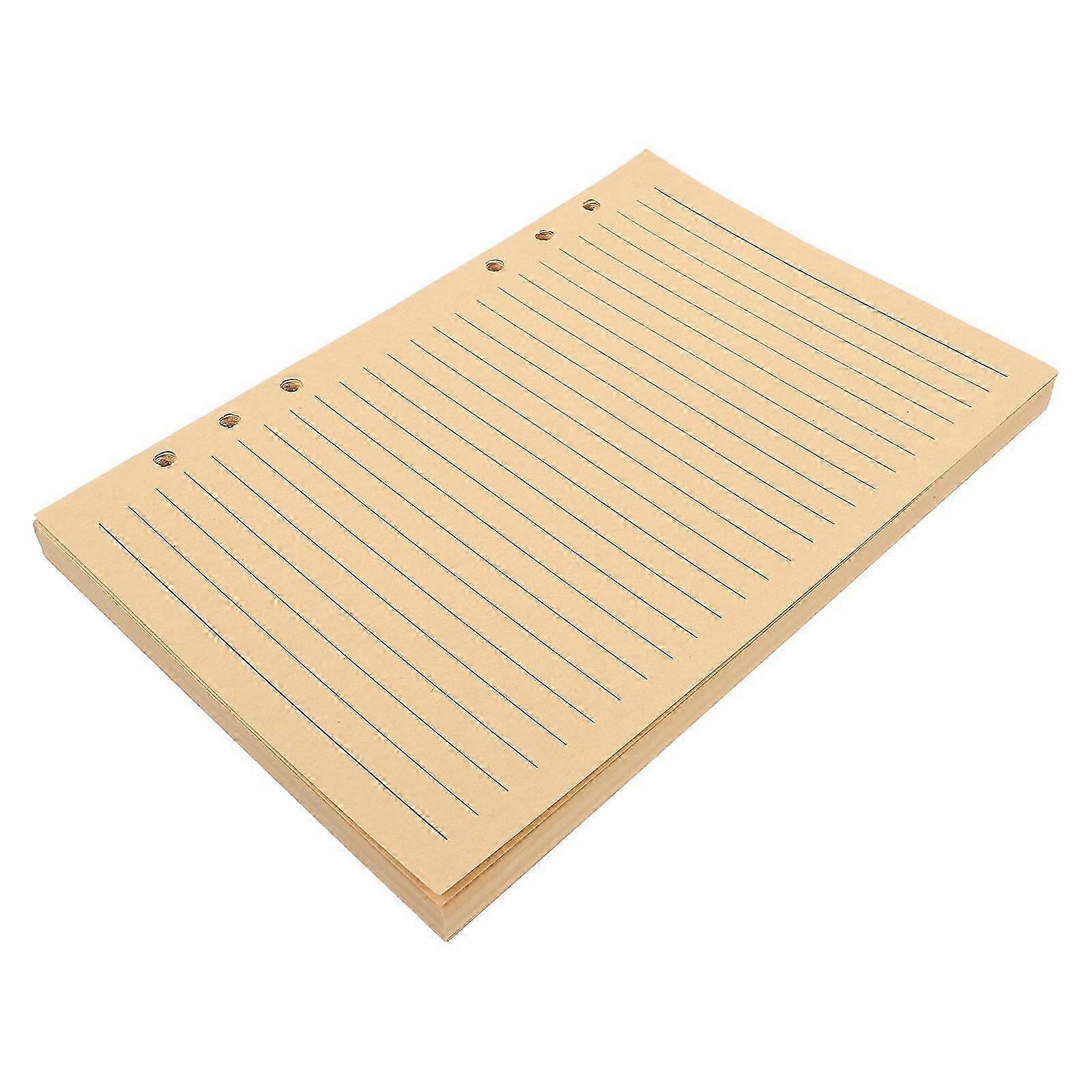 Brown Kraft Paper Notebook Refill for Binder Planner 80 Sheets