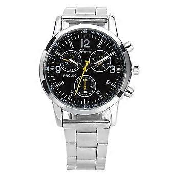 Men's Round Sub-Dial Quartz Watch – Alloy Band Fashion Wristwatch