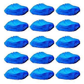 Überschuhe aus Kunststoff, rutschfest, wasserdicht, geeignet für Kinder, drinnen und draußen, blau, klein, 100 Stück