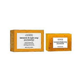 Lemon Turmeric Brightening Soap Mild Skin Cleansing Nourishing Moisturizing Hydrating Face Body Care Soap