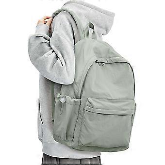 Small School Backpack with Laptop Compartment, Waterproof Green Travel Daypack for Women Men Teens