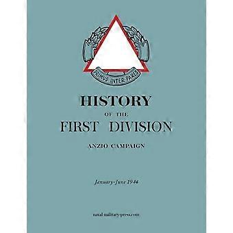 História da Primeira Divisão na Campanha de Anzio, janeiro-junho de 1944 - Anônimo - Brochura - Livro em inglês
