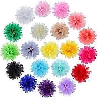20 Pieces Dog Collar Flowers Pet Flower Bow Ties Multi-Color Dog Charms Flower for Puppy Dog Collar Grooming Accessories (10 cm/ 4 Inch)