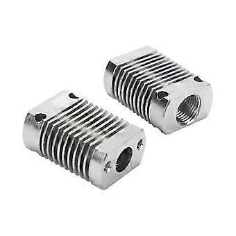 Sturdy Aluminum Heat Sink Radiator Fit 22MM Cooling Fan Blocks MK10 Extruder Compatible with 3D Printer
