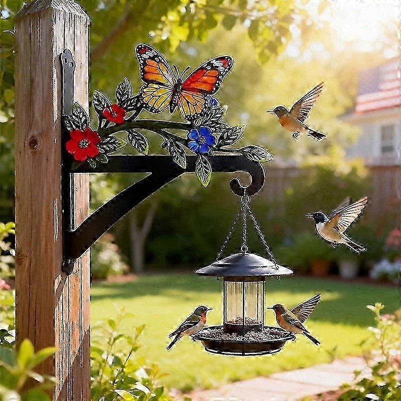 Rustic Butterfly Flower Garden Hook