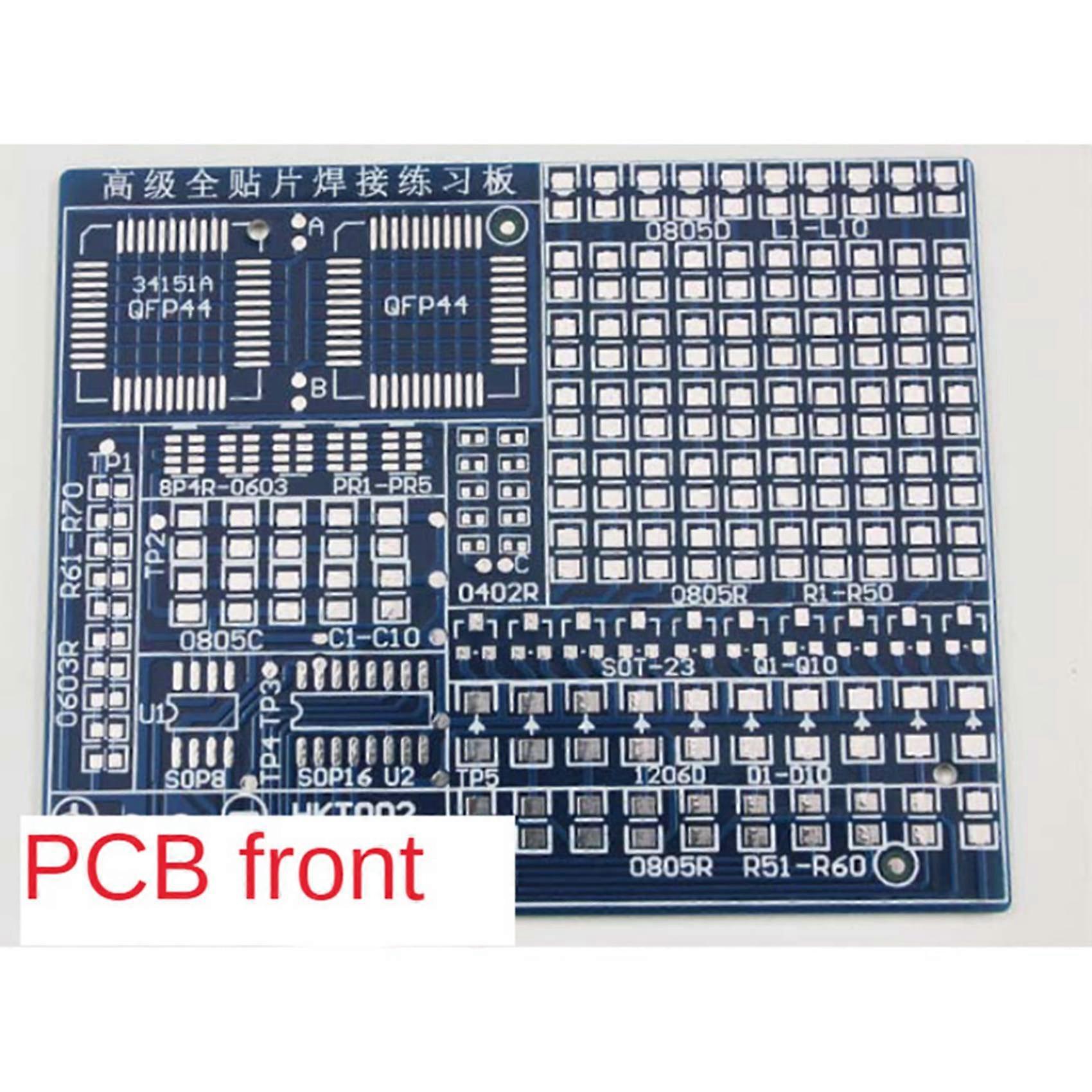 5X SMD Component Welding Practice Board DIY Kit Skill Training Board Led Transistor Set Practice