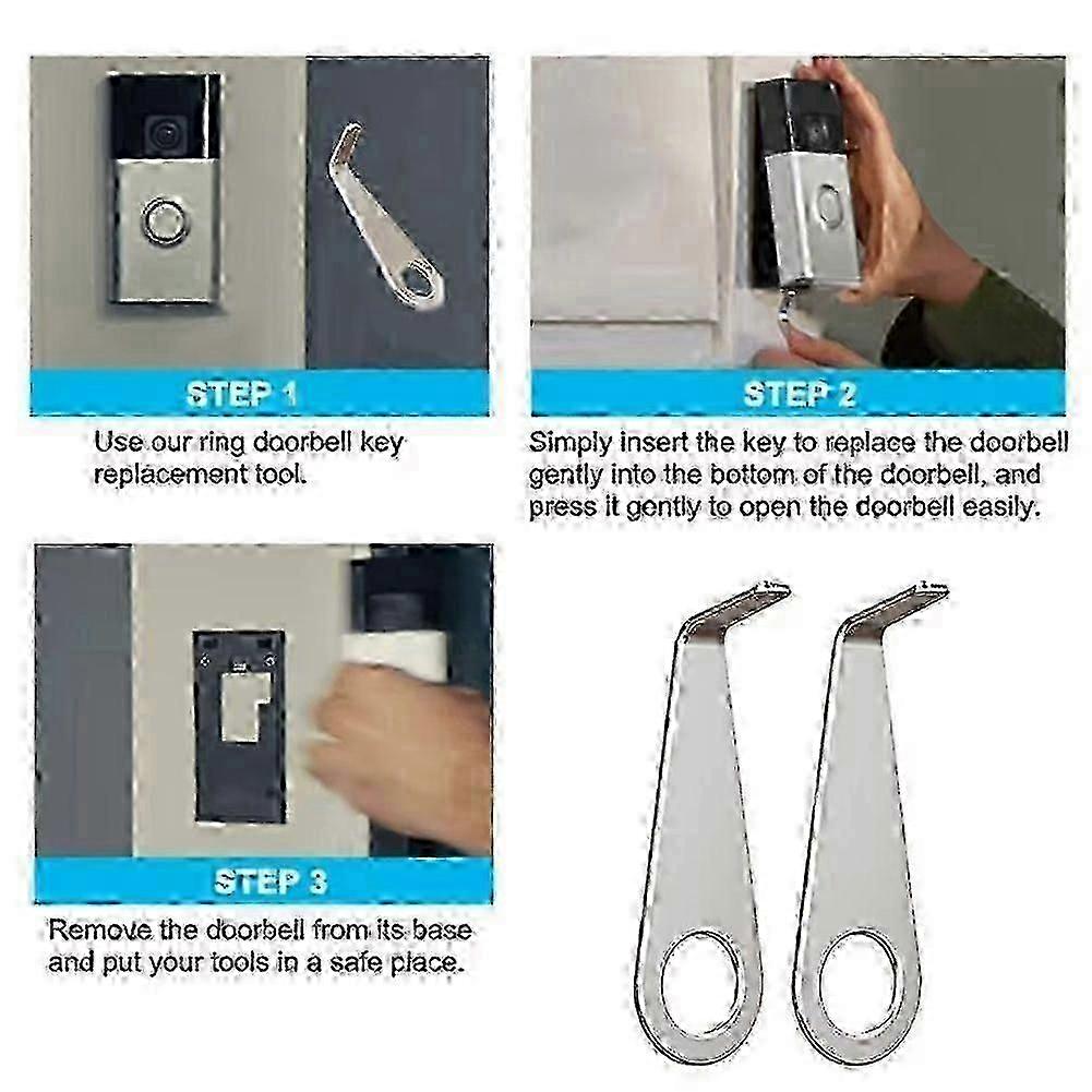 Opening tool compatible with Ring doorbell - Mount screwdriver replacement key