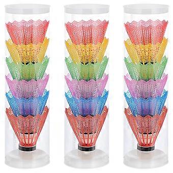 Badminton Training Shuttlecock Plastic Practical 36Pcs Assorted Colors