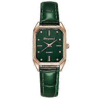 Women's Square Quartz Watch Leather Strap Valentine's Day Gift for Girls