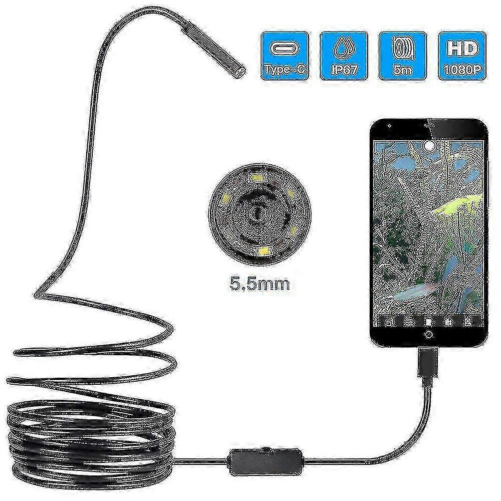 Slim 1080P WiFi Borescope