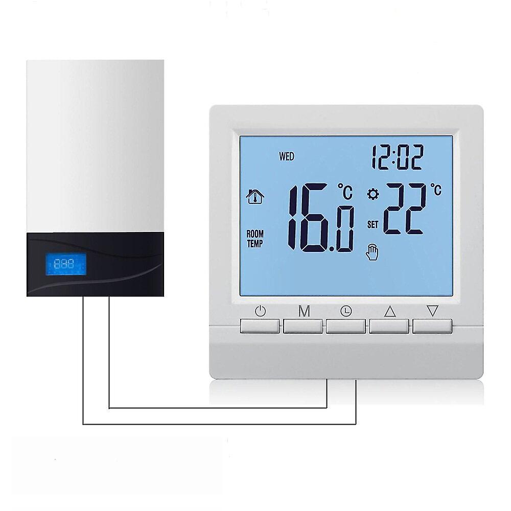 Lcd Display Floor Heating Temperature Controller Gas Boiler Heating Temperature Regulator For Home