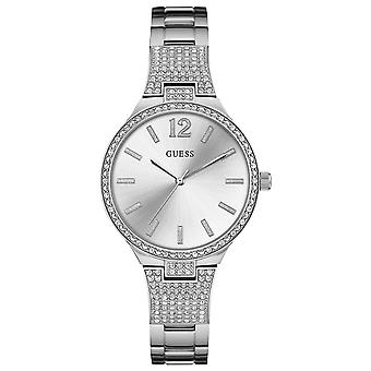 Guess- uptown girl Watch for Women Analog Quartz with Stainless Steel Bracelet W0900L1