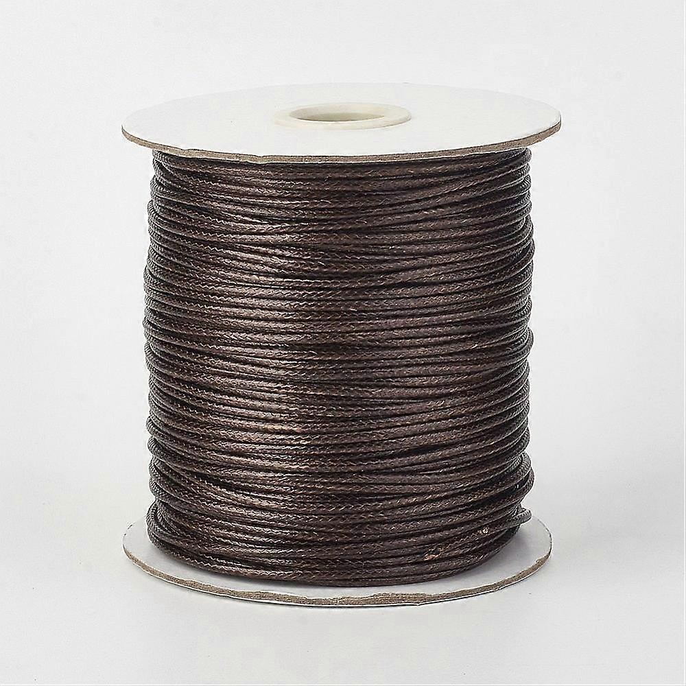 1roll  Waxed Polyester Cord Coffee 2mm 90yards/roll(80m/roll)
