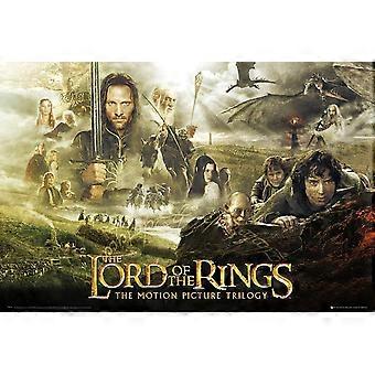 The Lord Of The Rings Trilogy Movie Poster/Print (Character Collage) GYU518