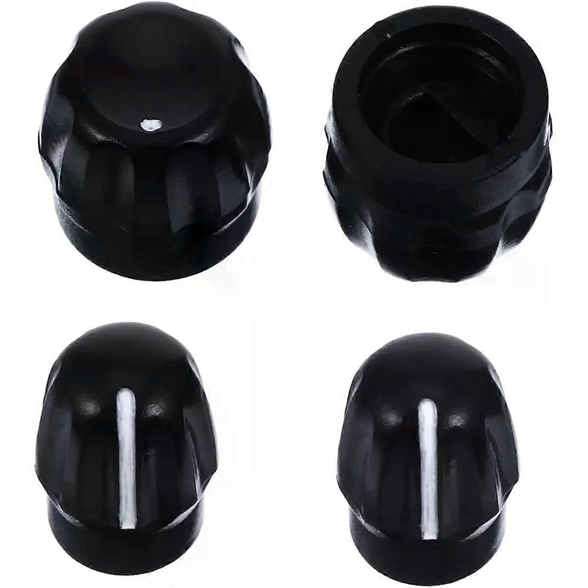 Interphone Volume Knob Replacement Knobs 4 Pcs Black Abs