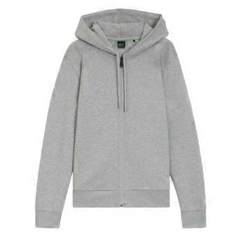 Boss Mens Saggy Logo Full Zip Hoodie