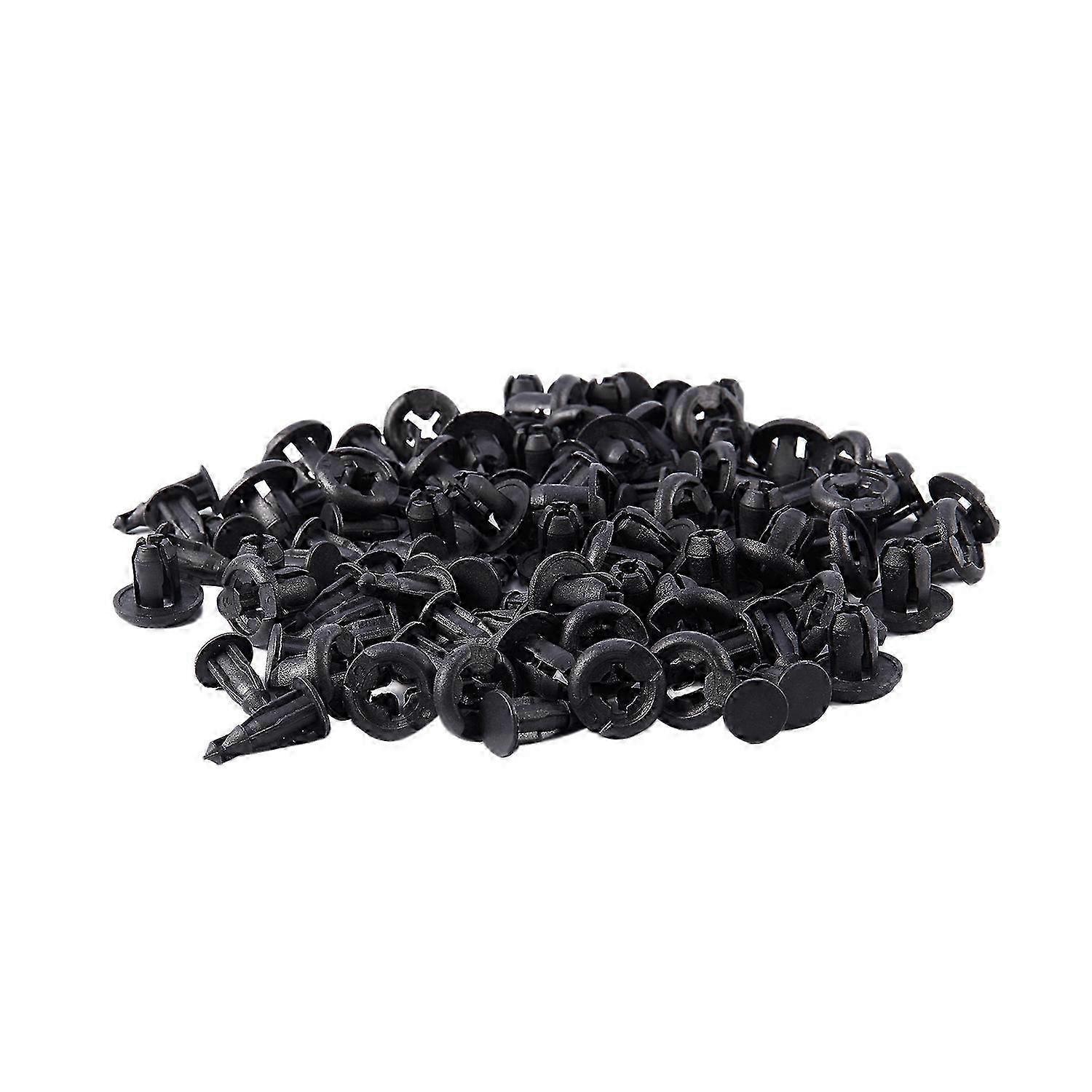 Black Plastic Rivets 10mm Hole 26mm Stem