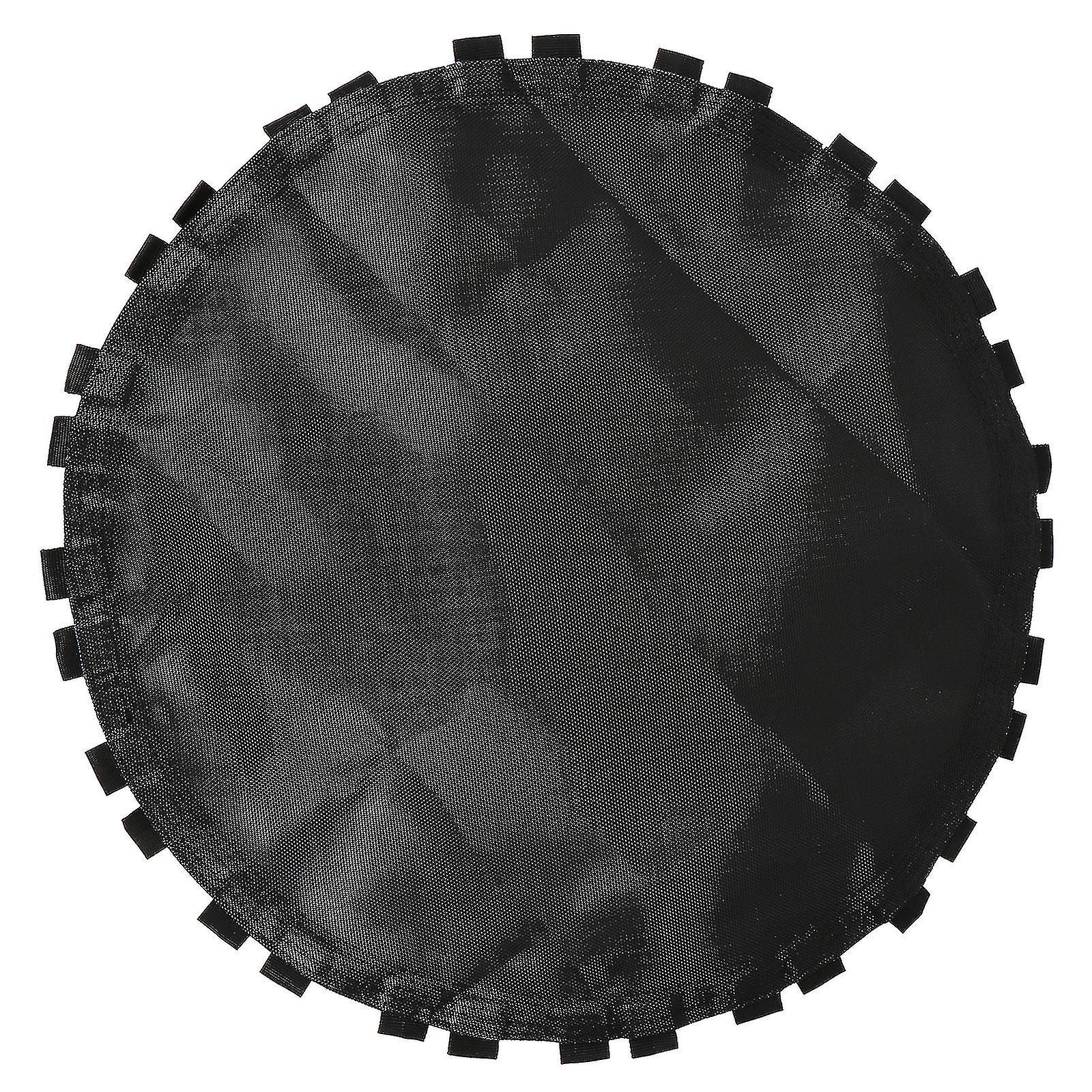 1pc Black Trampoline Replacement Jumping Mat Trampoline Round Mat With Hooks