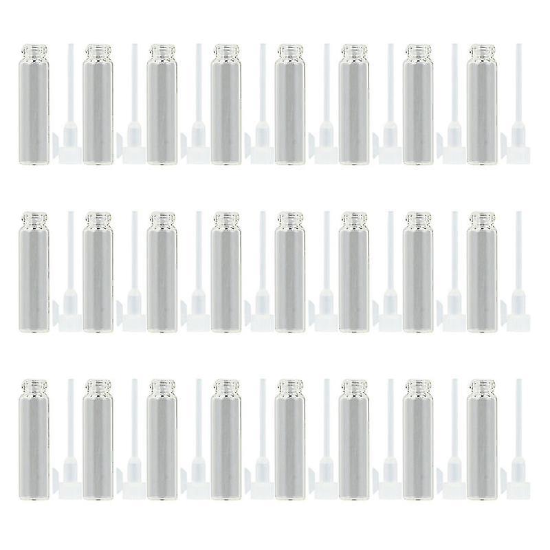 4X0.8x0.8cm Transparent Color Travel Bottles & Containers 80pcs Convenient Sample Vials Glass Sample