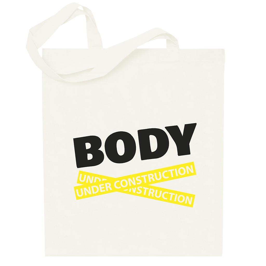 Body Under Construction Gym Inspiration Totebag