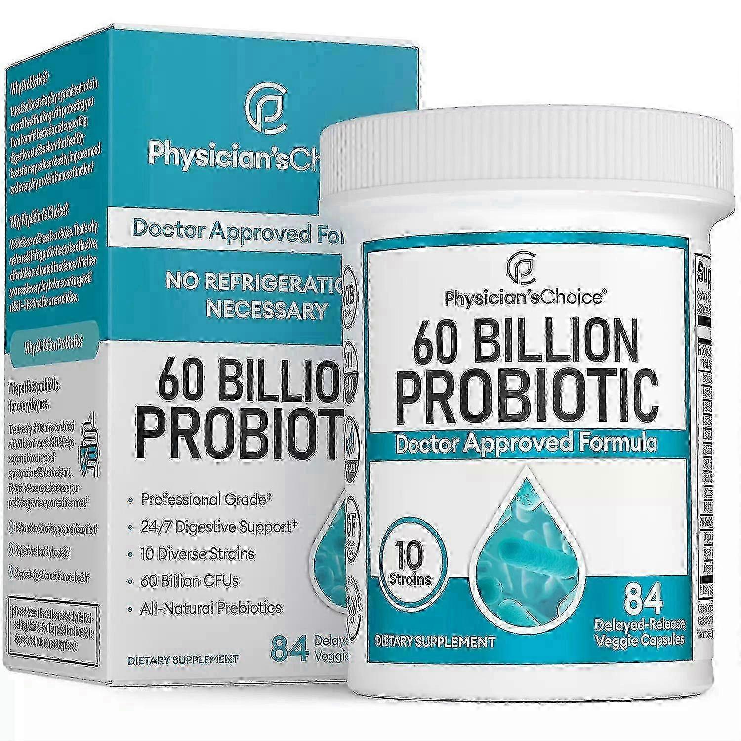 Physician's Choice Probiotics Capsules, 60 Billion Cfu, 84 Ea