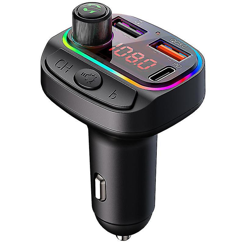 Car Fm Transmitter Car Bluetooth Adapter Mp3 Music Player With Led Backlight