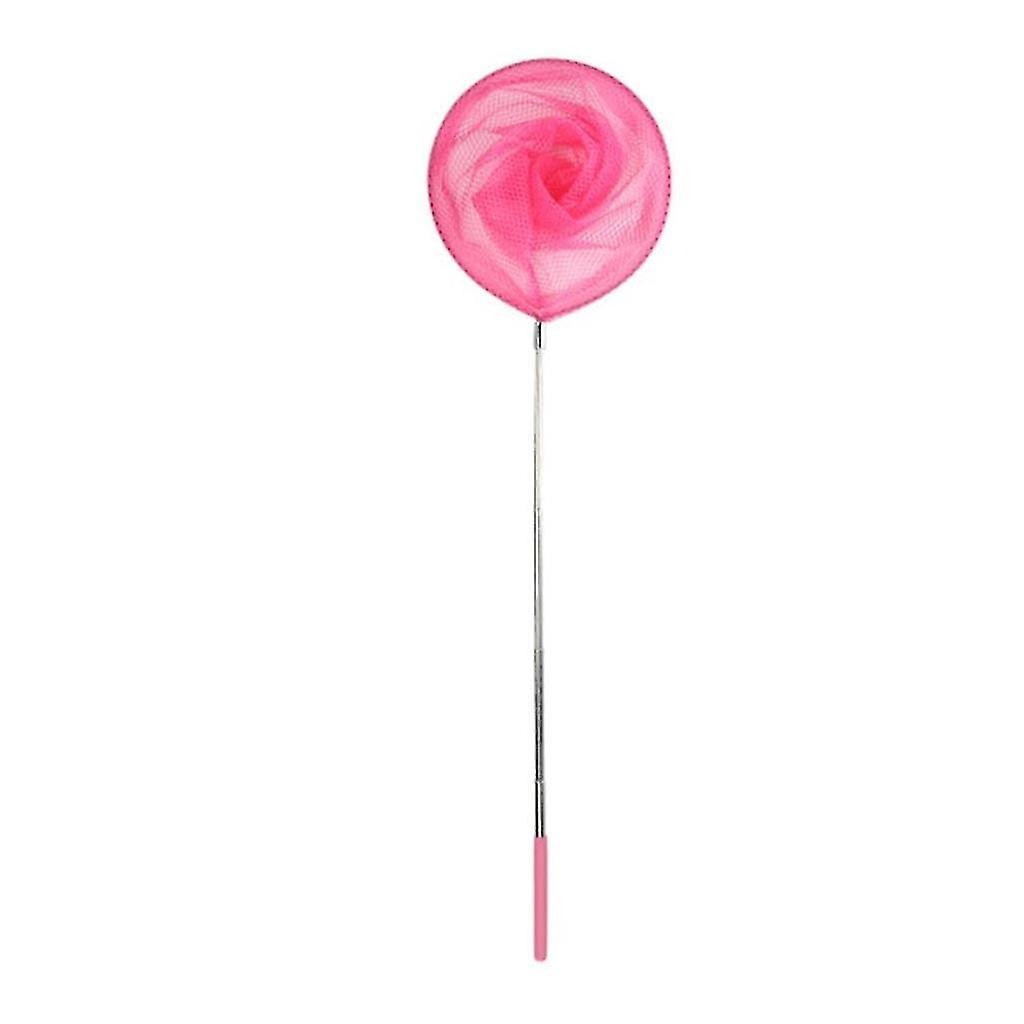 Pink Children's Stainless Telescopic Fishing Net For Catching Bugs Insect
