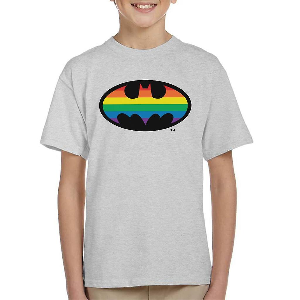 Batman Bat Symbol Rainbow Kid's T-Shirt