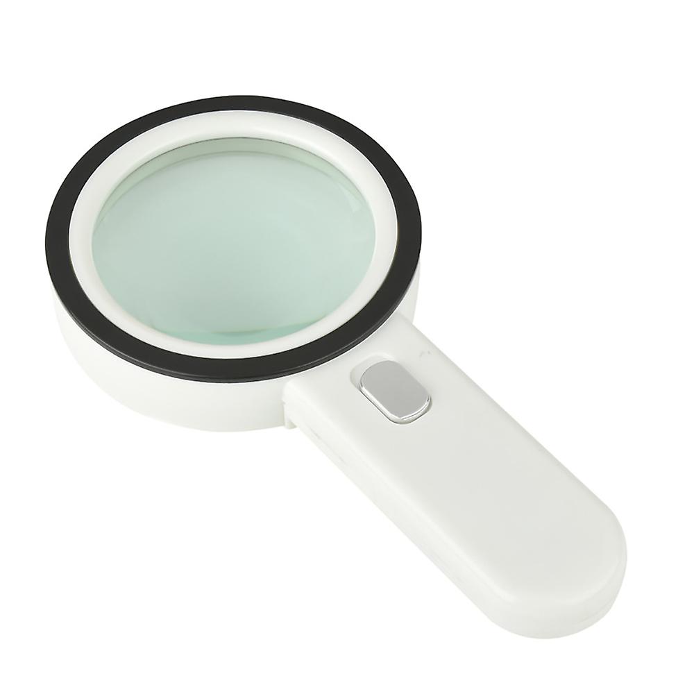 30X Reading Magnifier with LED Light, Illuminated Magnifier, 105mm