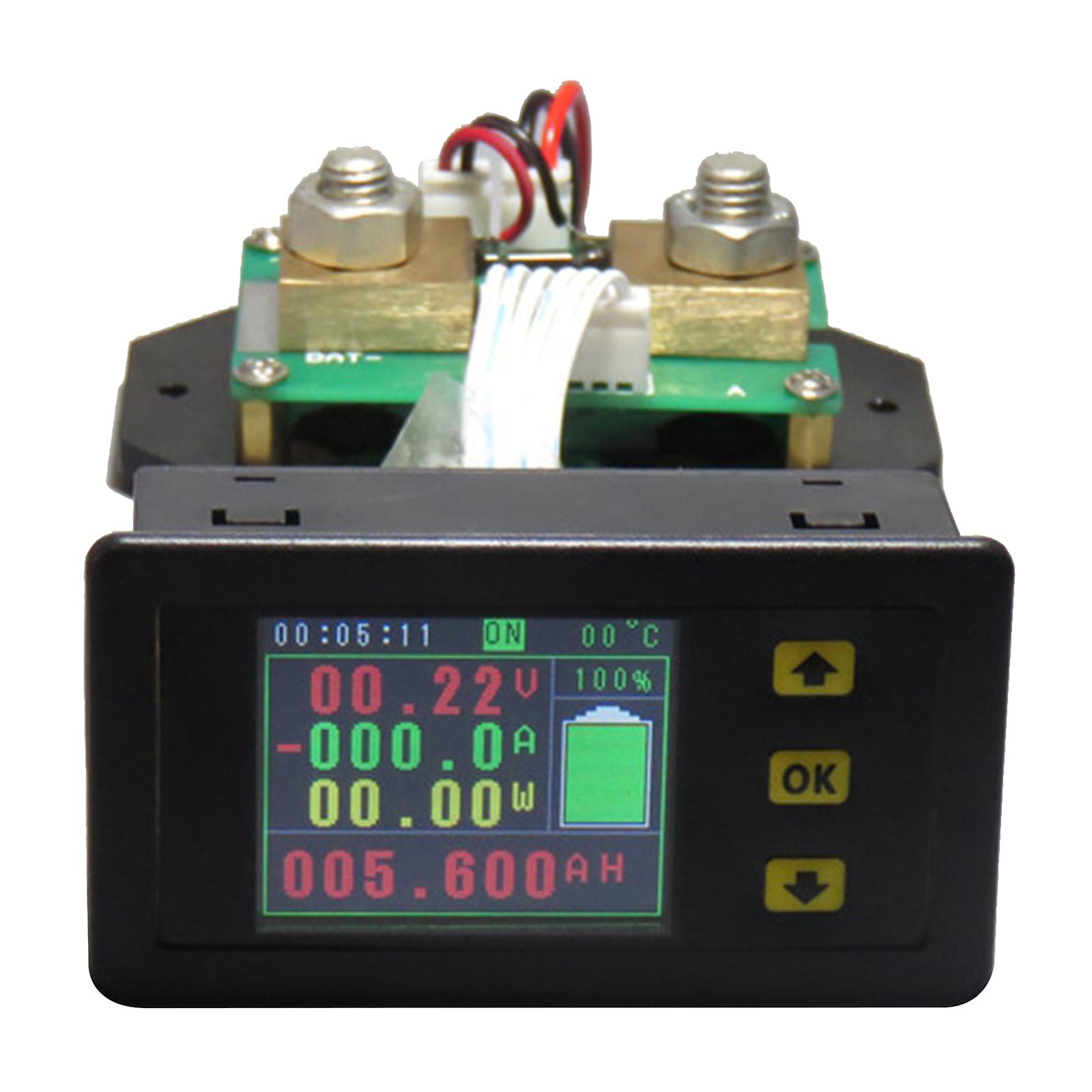 Digital Combo Meter LCD Watt Power Voltage Current Car Battery 500V 100A