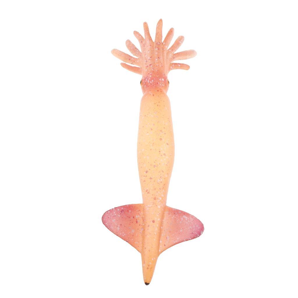 Simulation Ocean Animals Model Figure Educational Toys Orange Squid