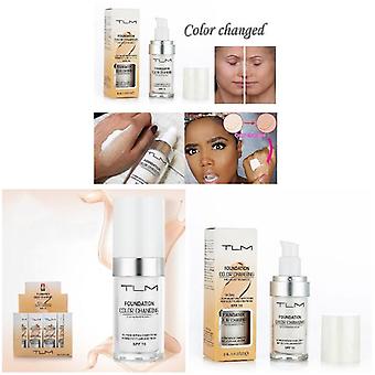 Temperatur Farbwechsel Foundation Concealer Creme Feuchtigkeitsspendende Make-up Base Cover